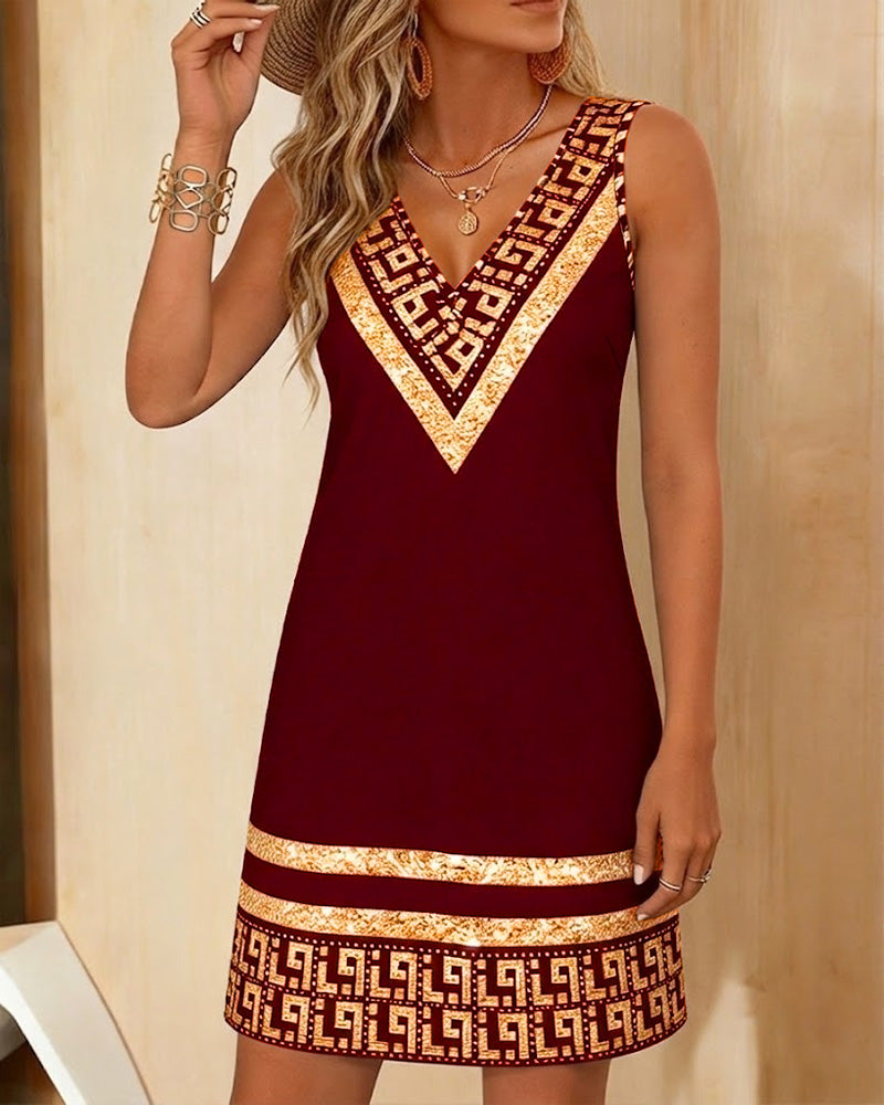 Florence Whitmore™ | Cotton Graceful V-Neck Dress