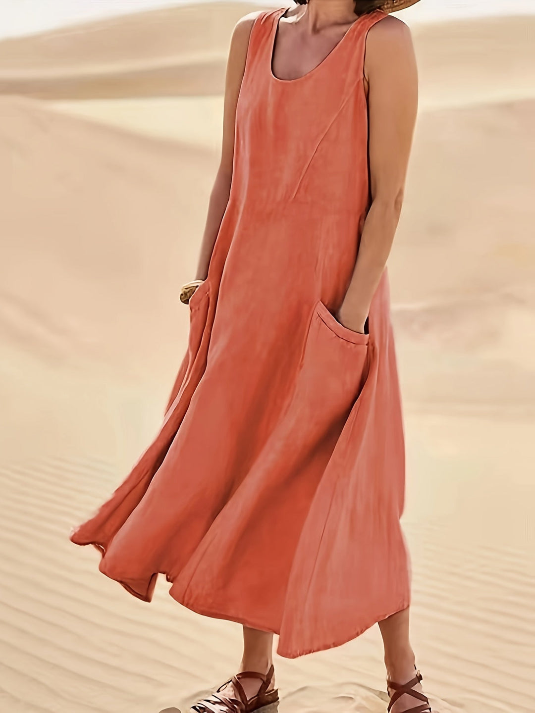 Lily Kensington™ | Relaxed Linen Blend Dress