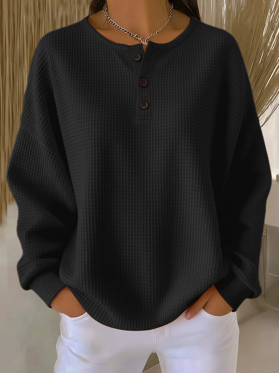 The Bryony™ | Cosy Waffle-Knit Pullover