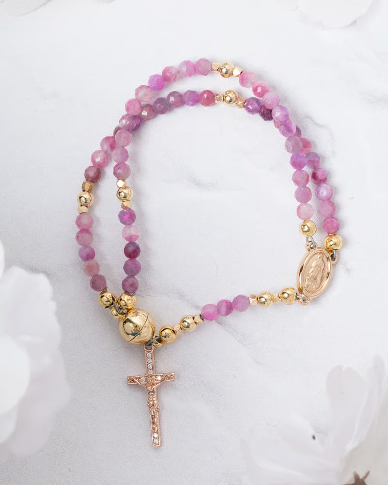 Lucia Virelli™ | Grace Beaded Cross Bracelet