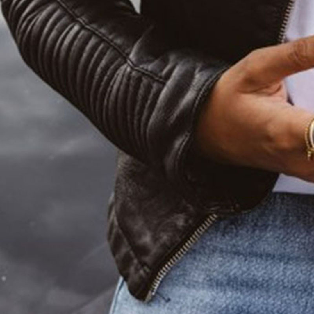Avery™ | Classic Biker Jacket
