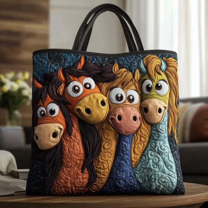 Artisan Tote - Playful Ponies