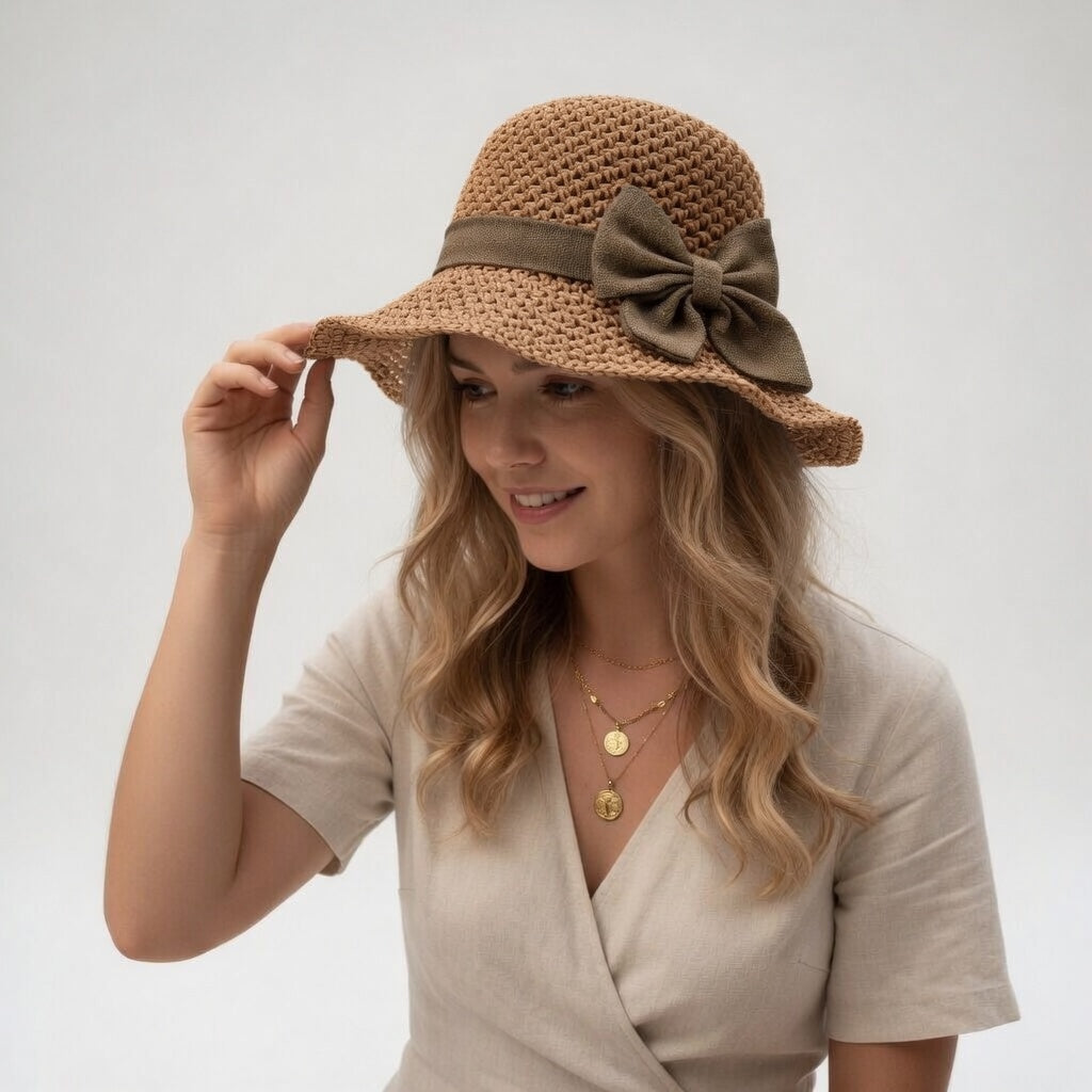Eleanor Waverly™ | Elegant Summer Straw Hat