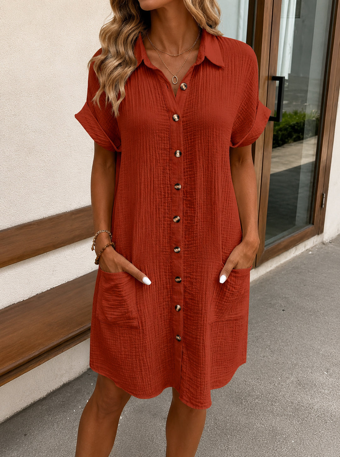Rosalie Sinclair™ | Classic Linen Look Dress