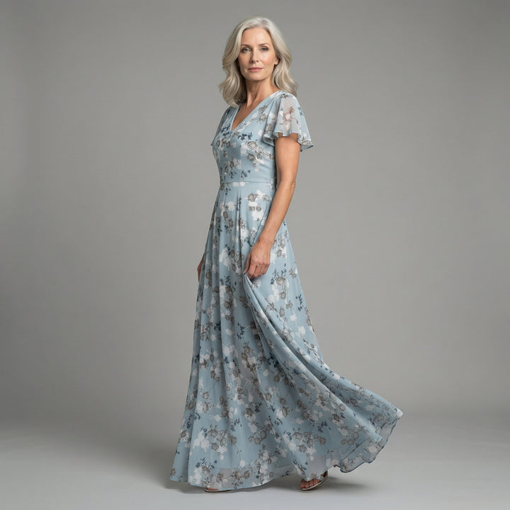 Roseline Hartwell™ | Elegant Floral Maxi Dress