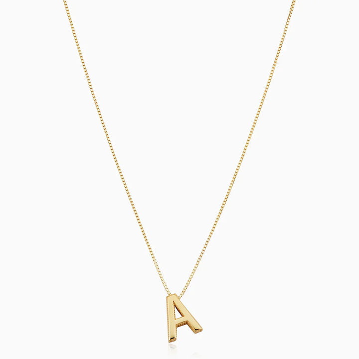 Initial letter necklace of love