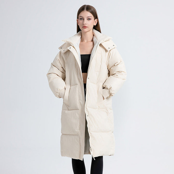 Gigaty™ | Classic Hooded Long Puffer Coat