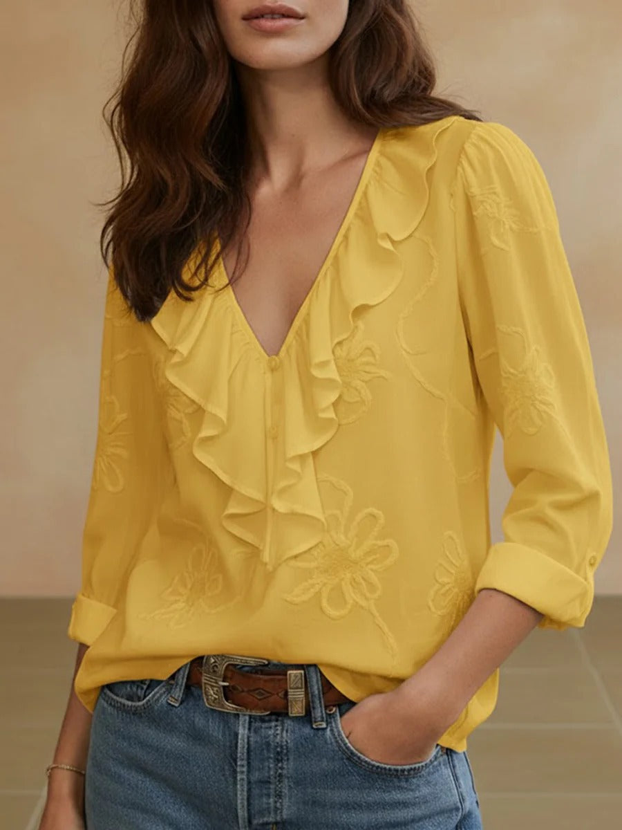 Isaline Hartwell™ | Elegant Frill Blouse