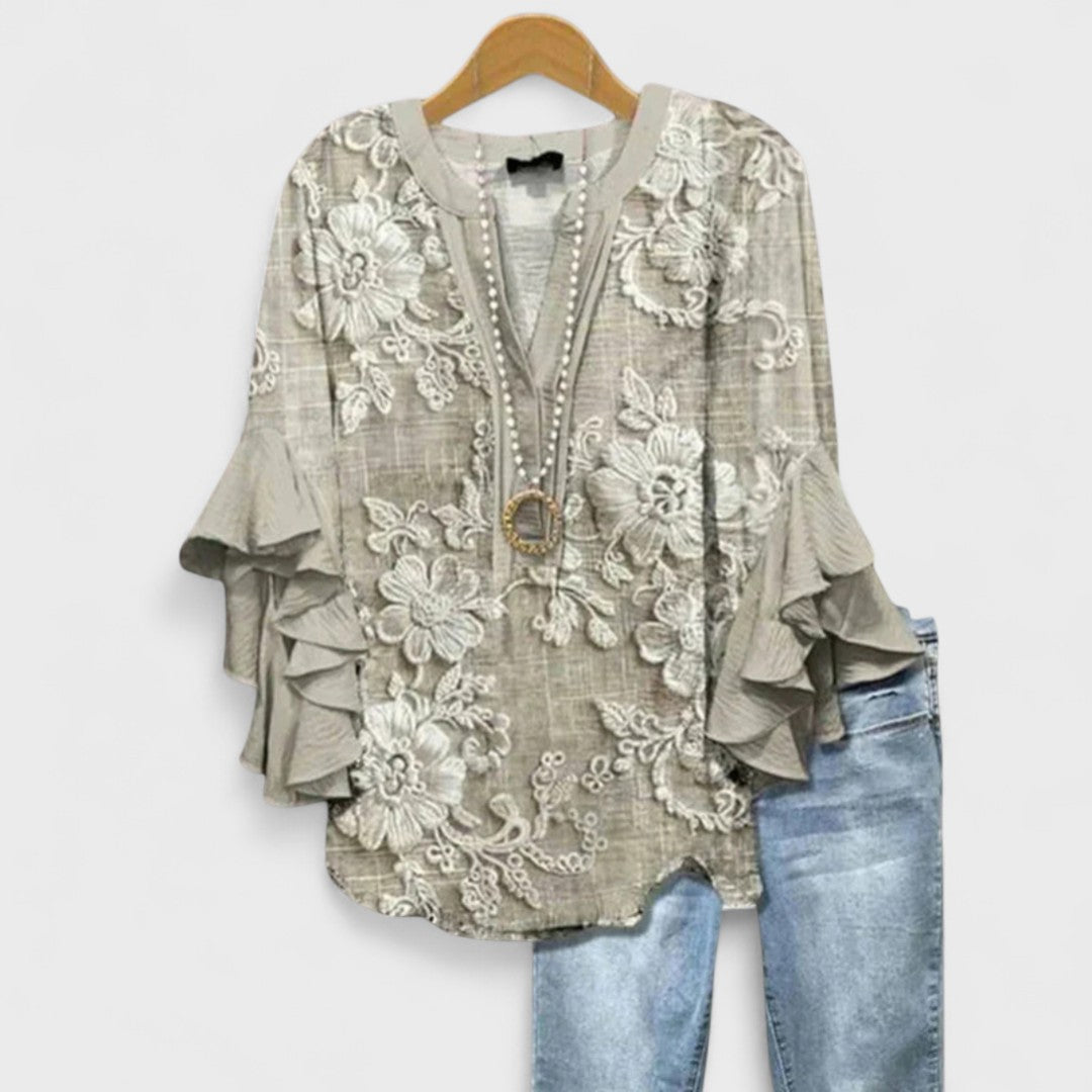Elara™ | Bloom Essence Blouse