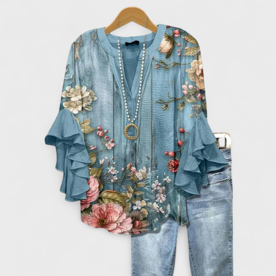 Elara™ | Bloom Essence Blouse