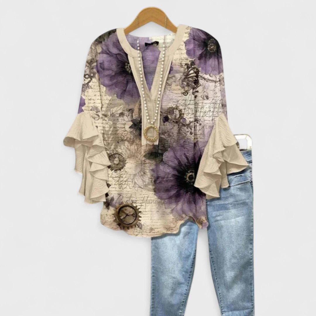 Elara™ | Bloom Essence Blouse