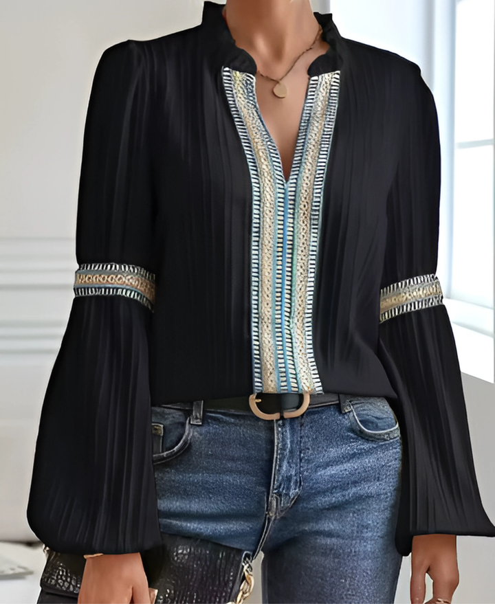 Vintage V-Neck Blouse