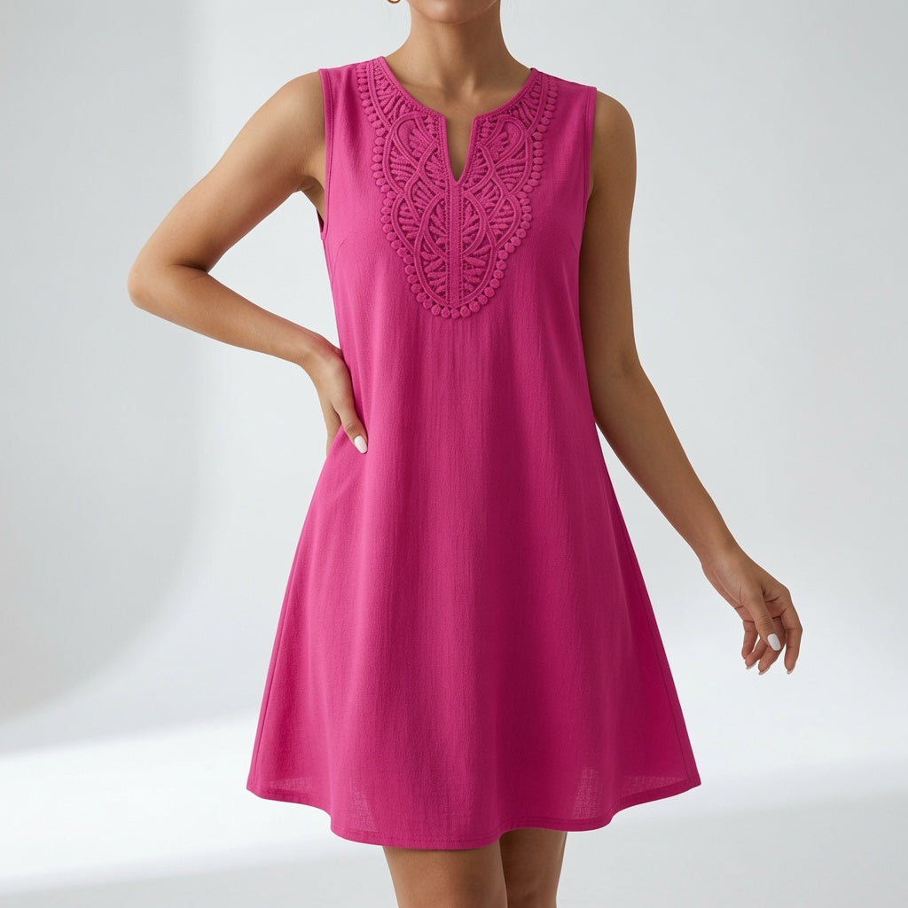 Clara Whitmore™ | Breezy Embroidered Dress