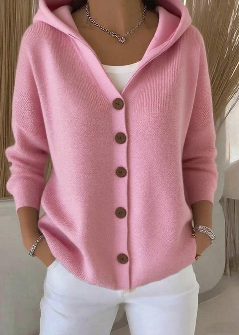 Zoey™ | Elegant Knit Hooded Cardigan
