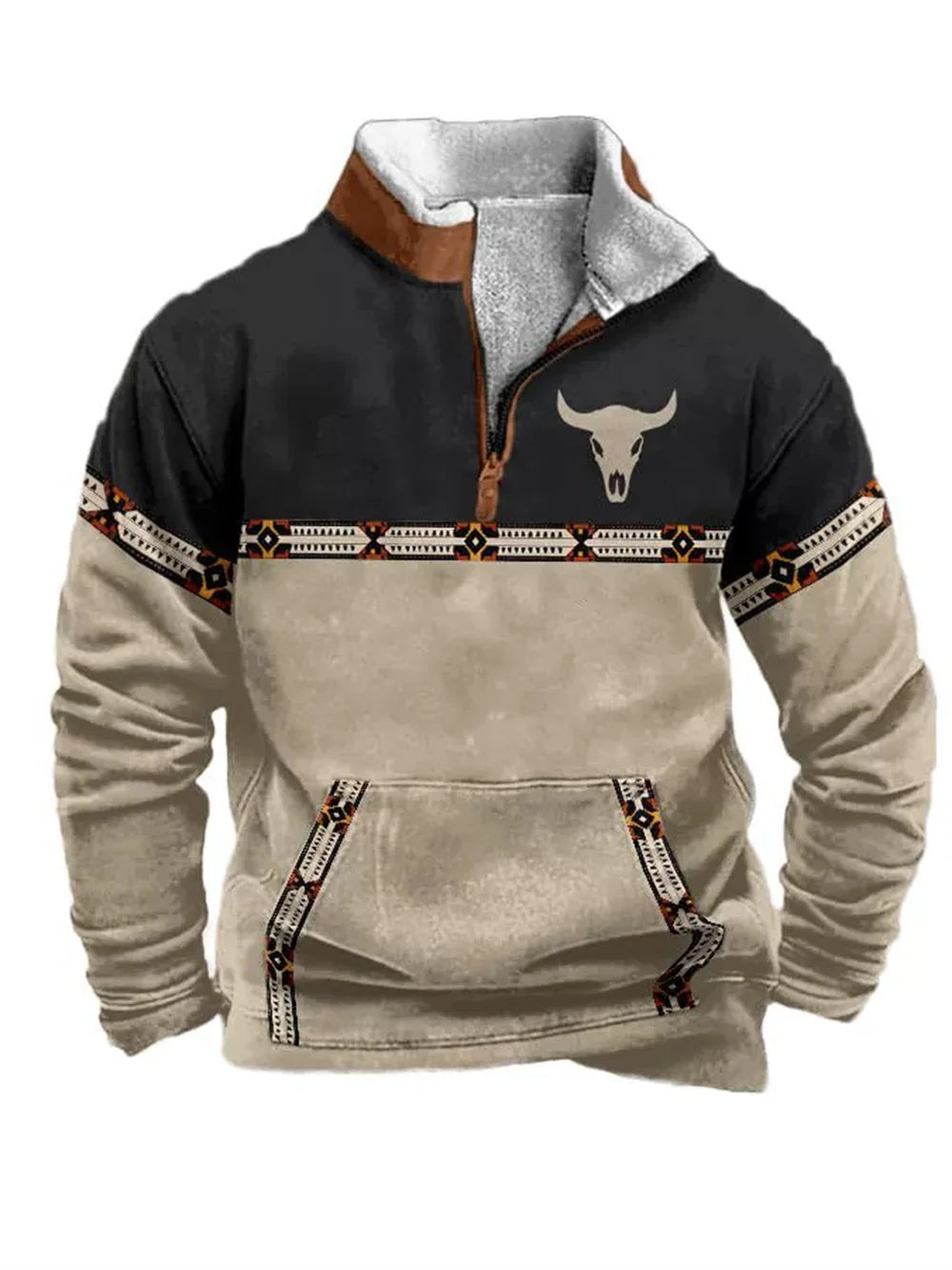 Nordic Forge™ | Half-Zip Fleece Hoodie