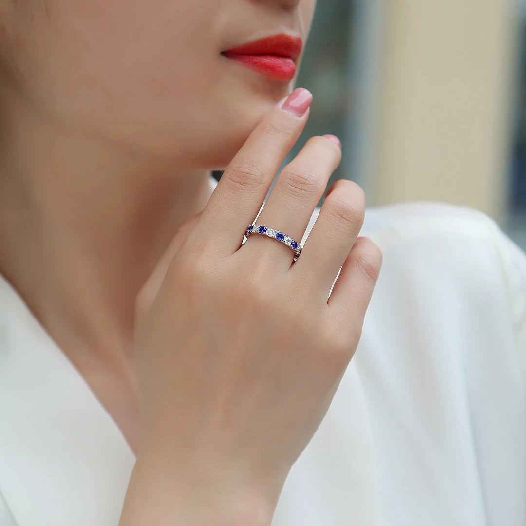 Elowen Sapphire Eternity Band