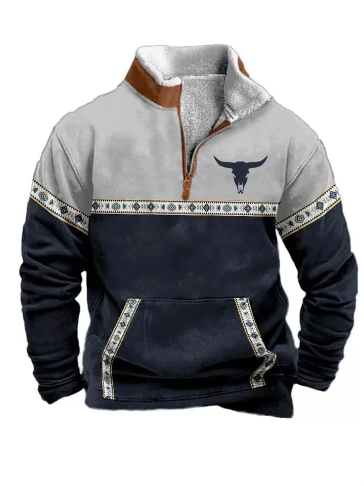 Nordic Forge™ | Half-Zip Fleece Hoodie