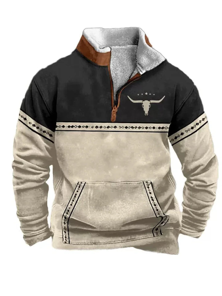 Nordic Forge™ | Half-Zip Fleece Hoodie