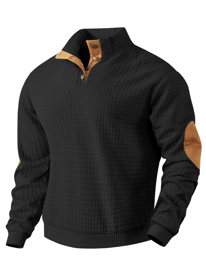 Devonshire™ | Quilted Quarter-Button Jumper