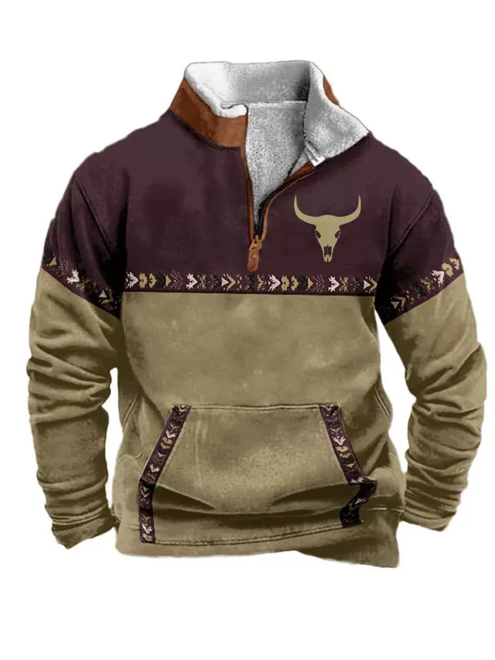 Nordic Forge™ | Half-Zip Fleece Hoodie