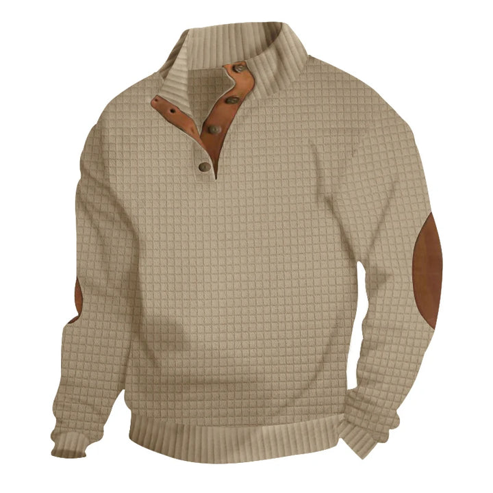 Devonshire™ | Quilted Quarter-Button Jumper