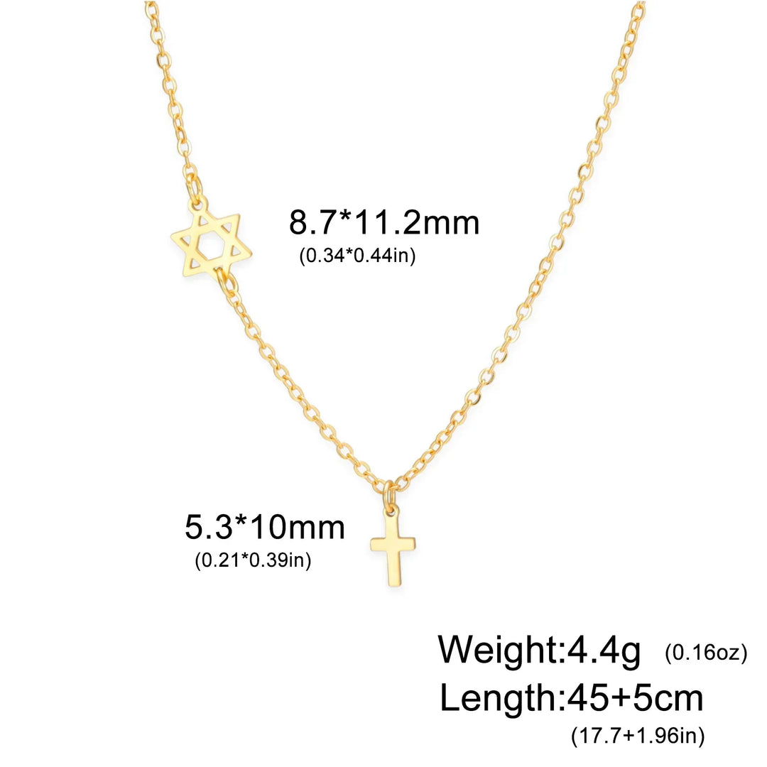 Sacred Star and Cross Pendant