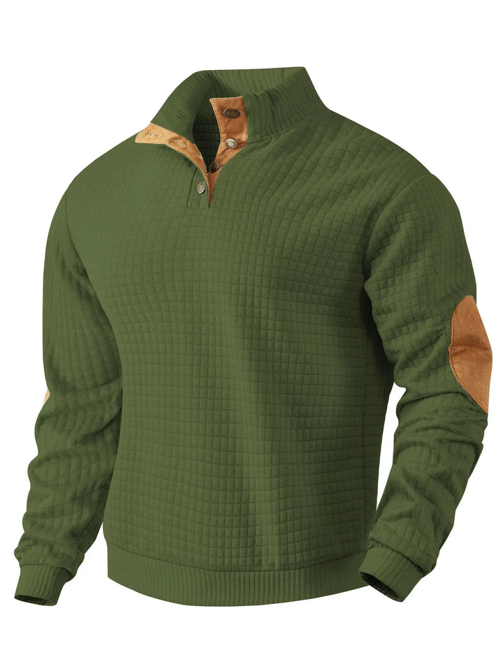 Devonshire™ | Quilted Quarter-Button Jumper