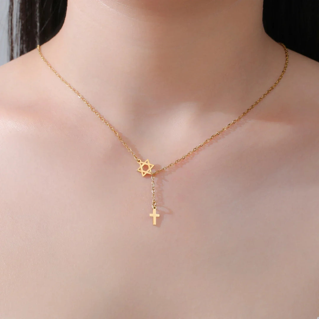 Sacred Star and Cross Pendant