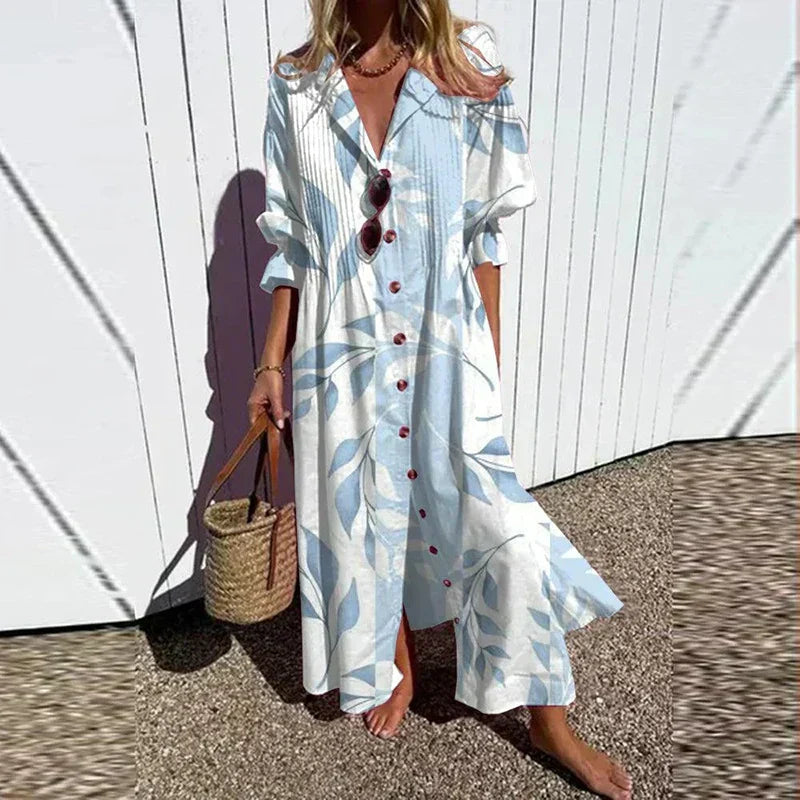 The Evie Bloom™ | Flowing Floral Maxi