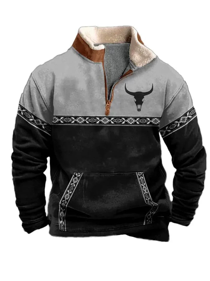 Nordic Forge™ | Half-Zip Fleece Hoodie
