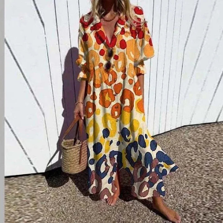 The Evie Bloom™ | Flowing Floral Maxi