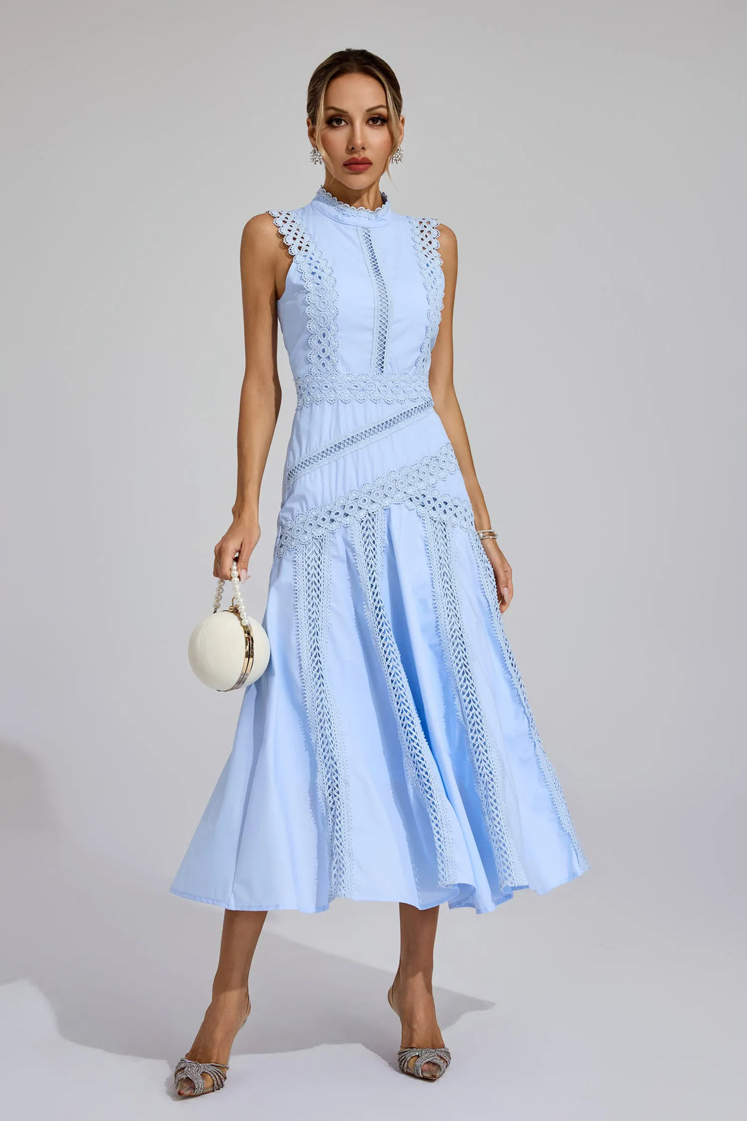 Lisette Sleeveless Lace Dress