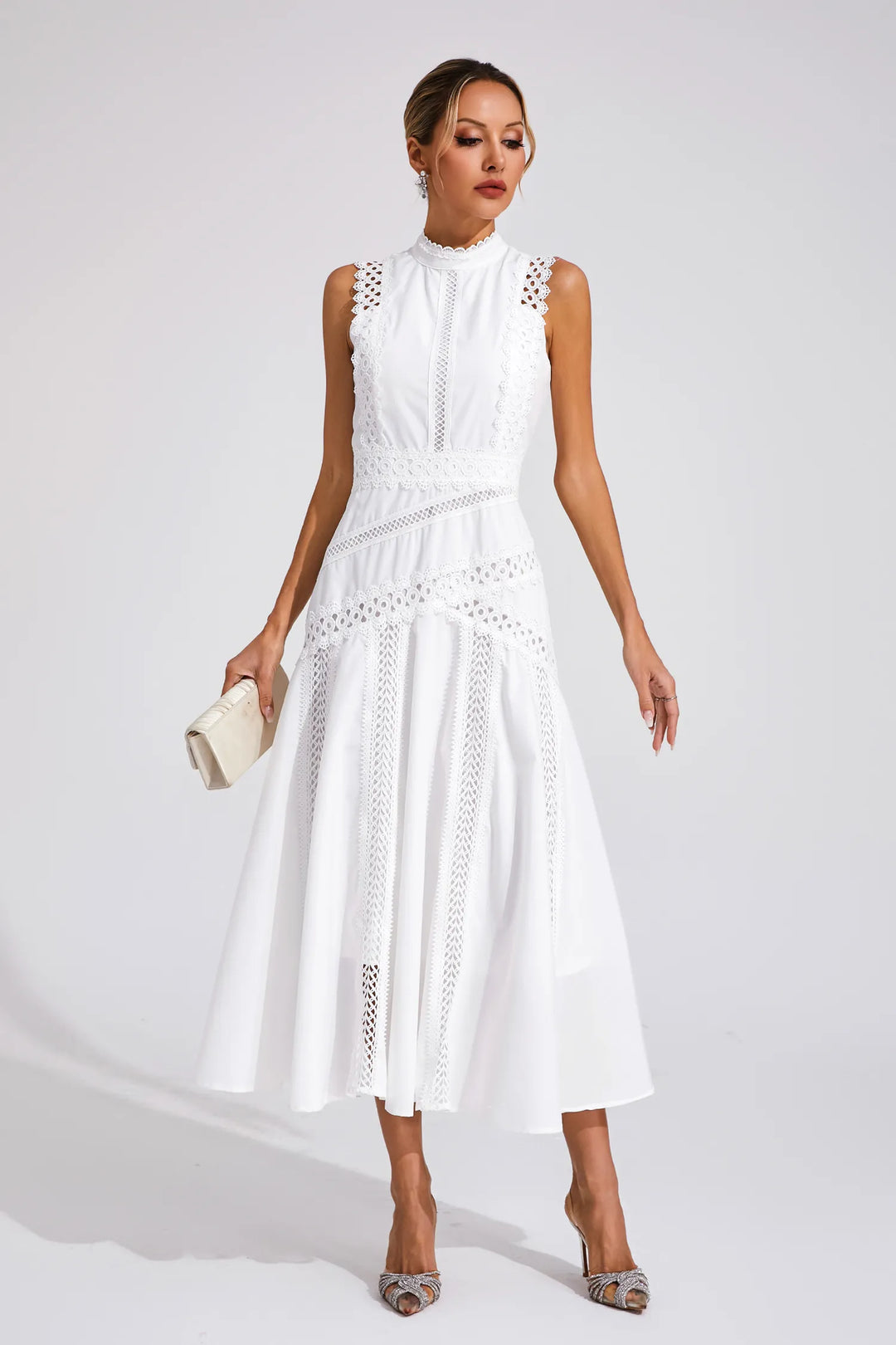 Lisette Sleeveless Lace Dress