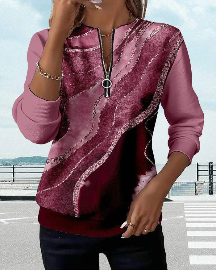 Peyton™ | Vintage Half-zip Sweatshirt