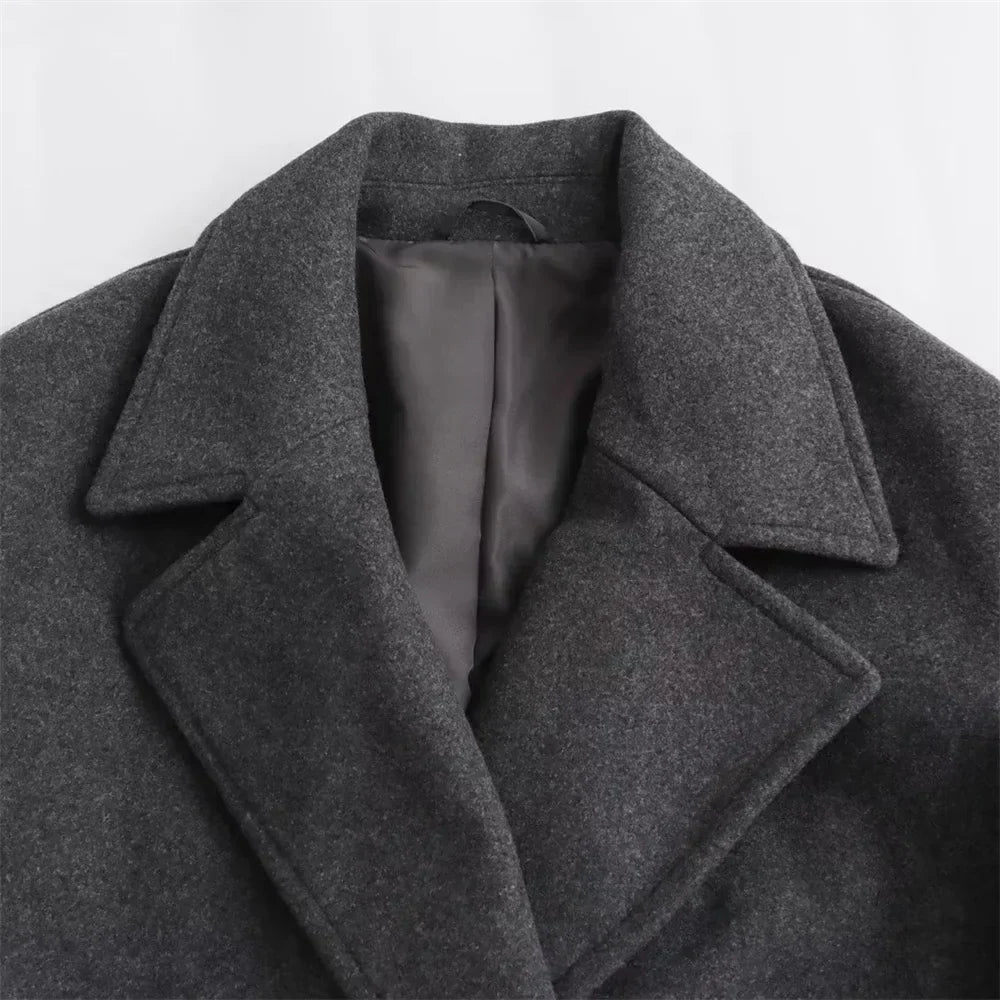 The Eleanor™ | Elegant Wool-Blend Winter Coat