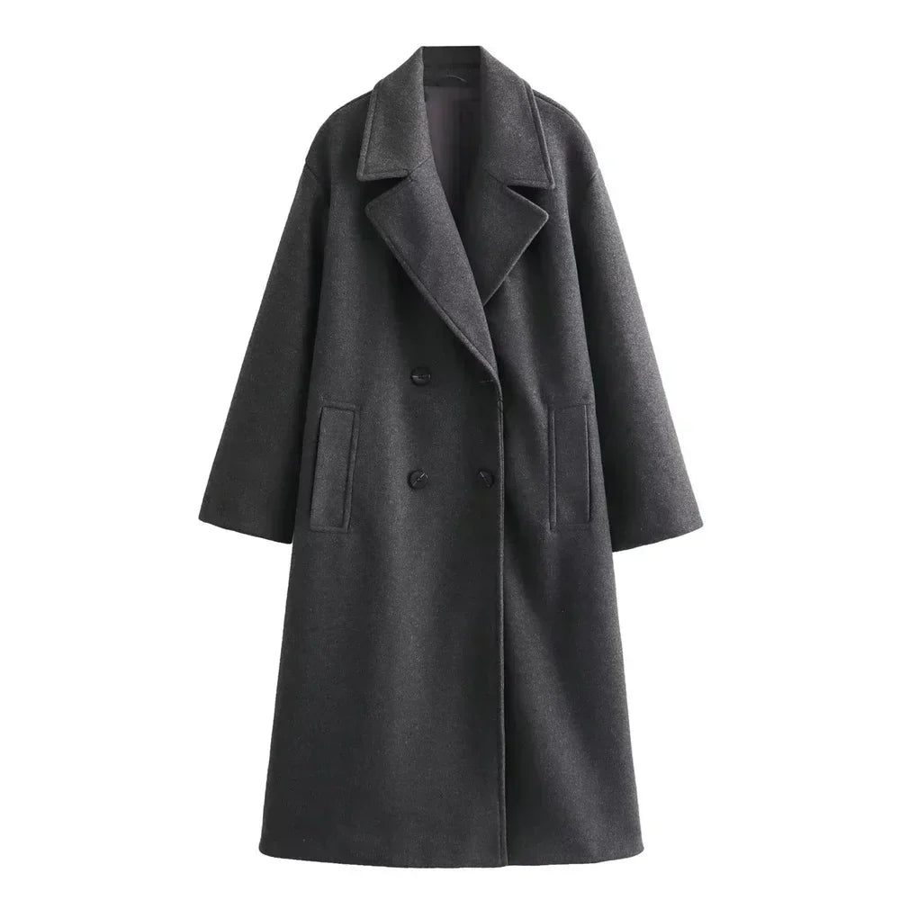 The Eleanor™ | Elegant Wool-Blend Winter Coat