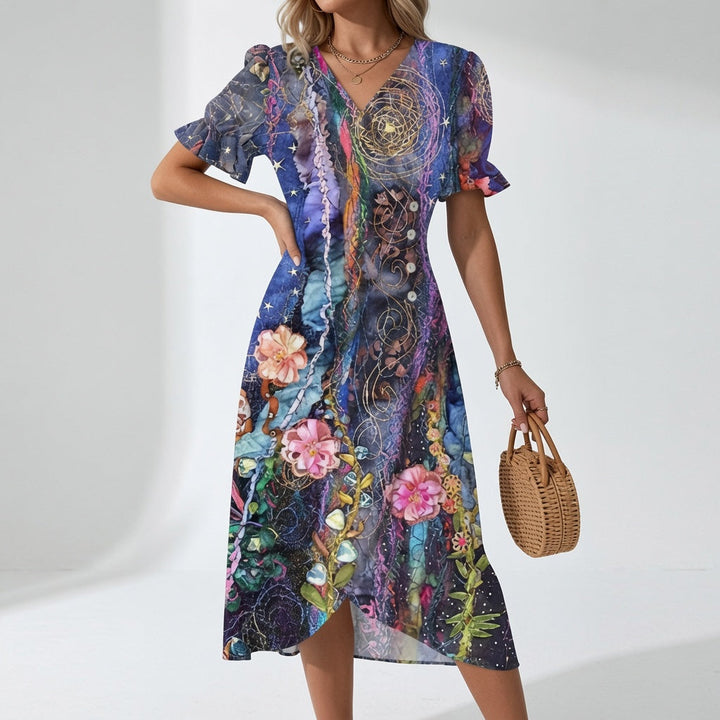 Lillian Ashcroft™ | Graceful Floral Midi Dress