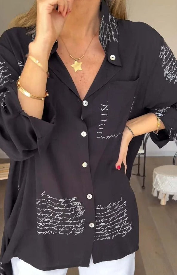 Elara™ | Signature Script Blouse