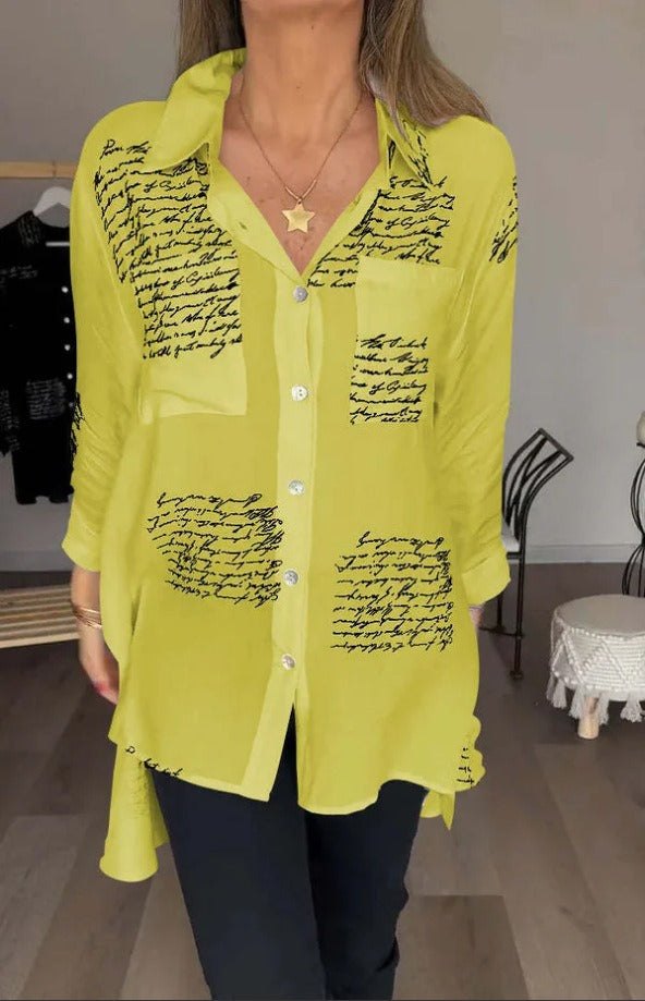 Elara™ | Signature Script Blouse