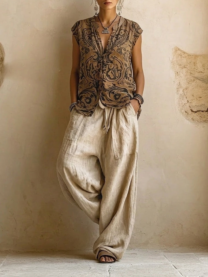 Susan Whitmore™ | Elegant Linen Three-Piece Set