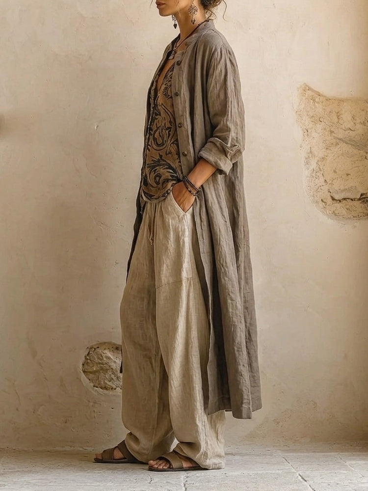 Susan Whitmore™ | Elegant Linen Three-Piece Set