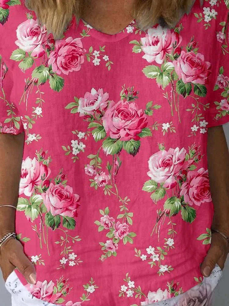 Amelia Devonne™ | Bright Floral Casual Shirt