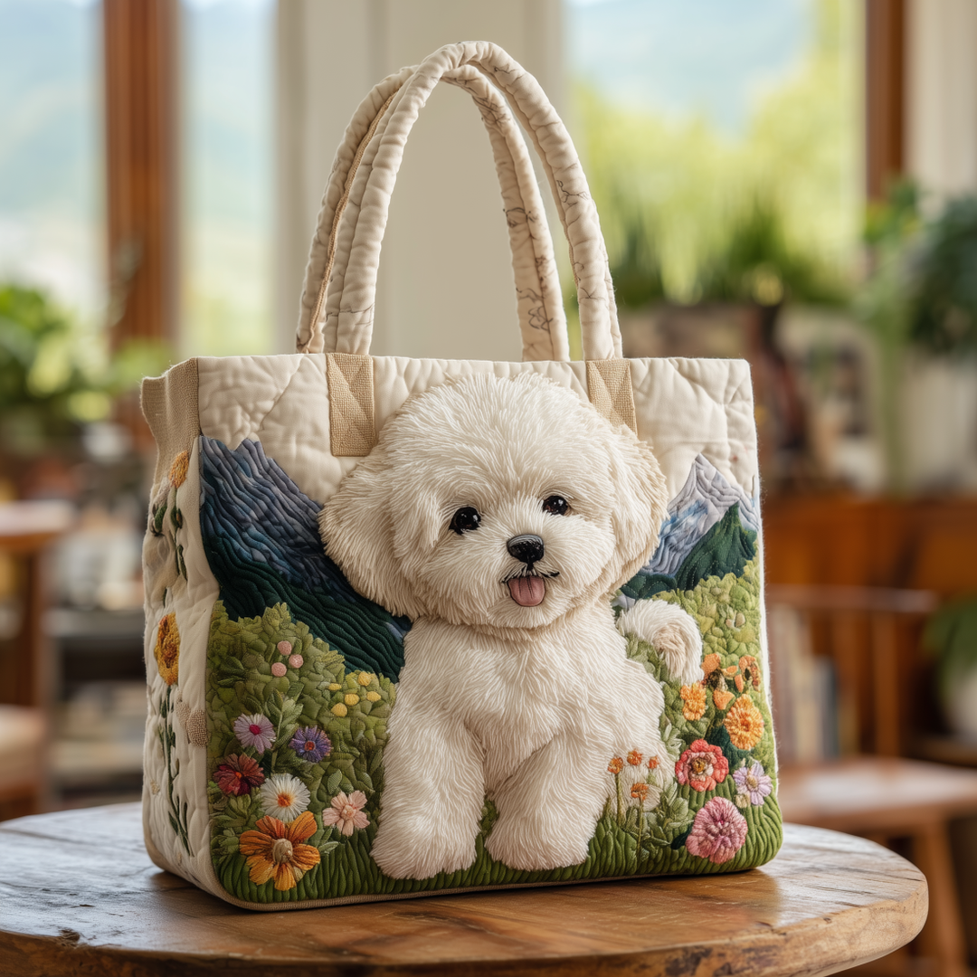Florina™ | Vintage 3D Flower Art Tote