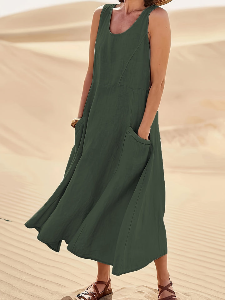 Lily Kensington™ | Relaxed Linen Blend Dress