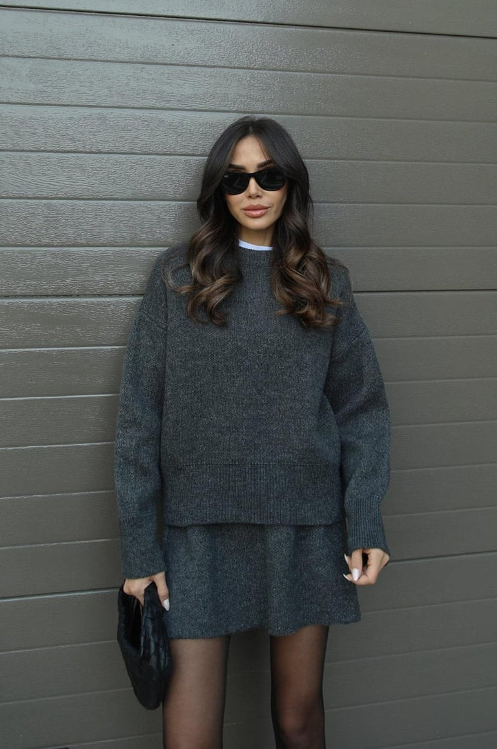 Mariela Luxe™ | Knitted Jumper & Skirt Set
