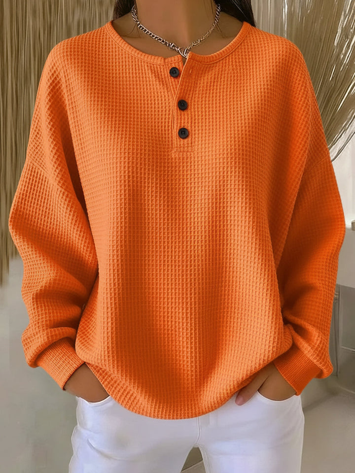 The Bryony™ | Cosy Waffle-Knit Pullover