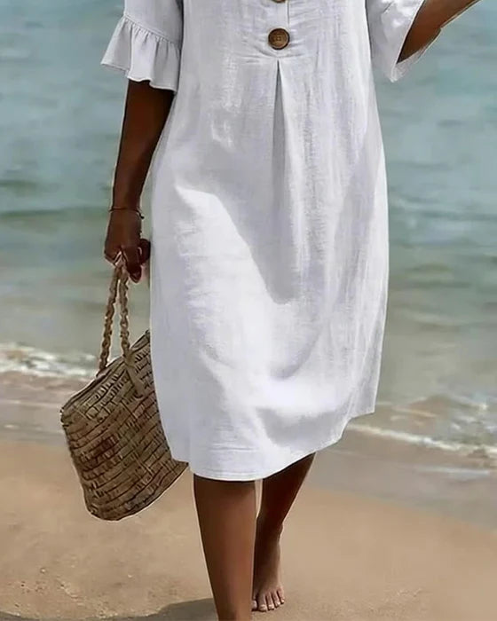Amelia Ashcroft™ | Airy Linen Day Dress