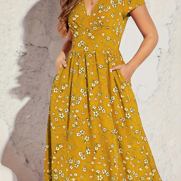 Amelia Hart™ | Soft Floral Summer Dress
