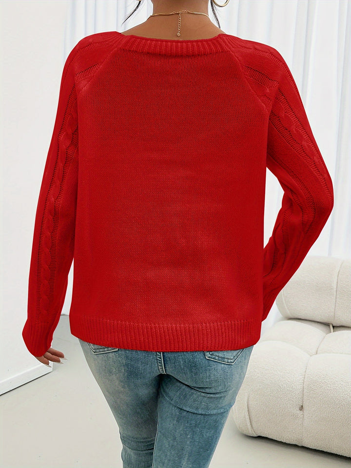 Harper Luxe™ | Button Knit Jumper