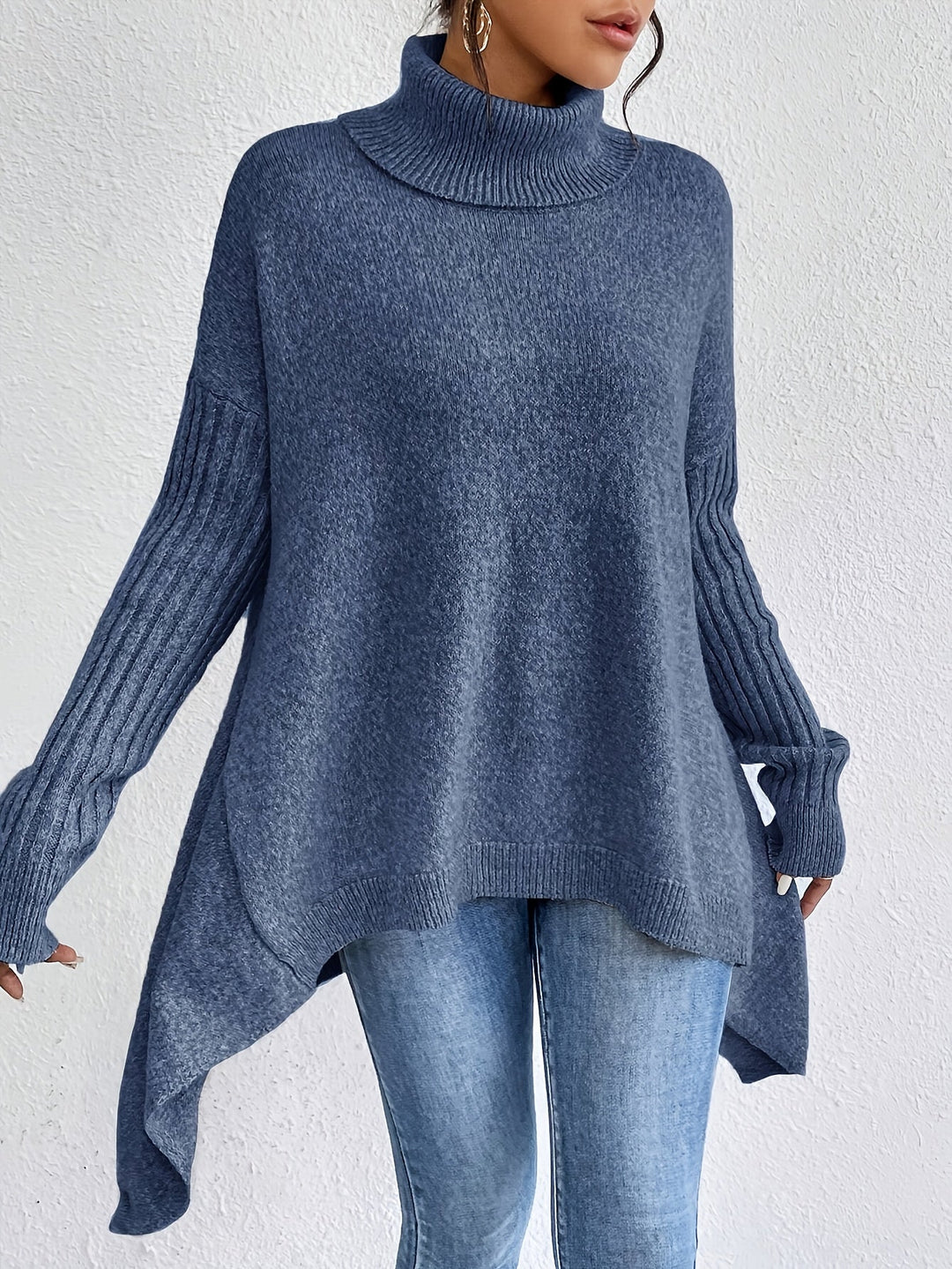 Lynora Luxe™ | Oversized Turtleneck Jumper
